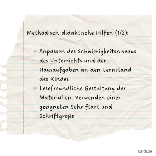 Methodisch-didaktische Hilfen