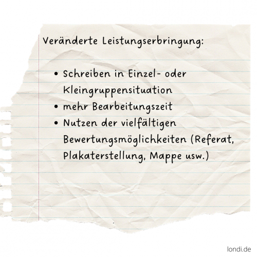 Veränderte Leistungsbringung